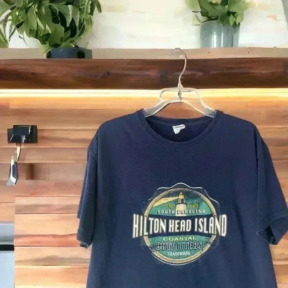 Delta Pro Weight 2001 Hilton Head Island South Carolina Large Blue T-Shirt Men - Picture 4 of 4